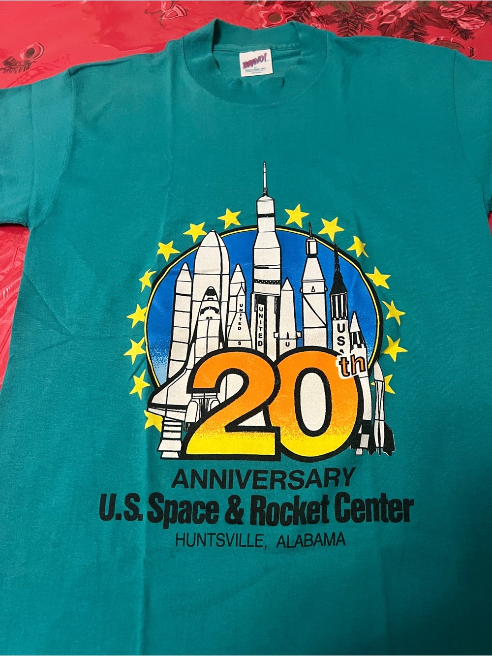 VTG 90’s US Space & Rocket Center Huntsville Alabama T Shirt Size Medium